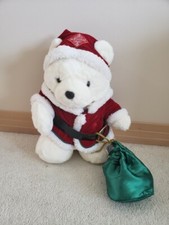 Santa Bear Christmas Plush Flip Book Dayton Hudson 17"h Vintage 1998
