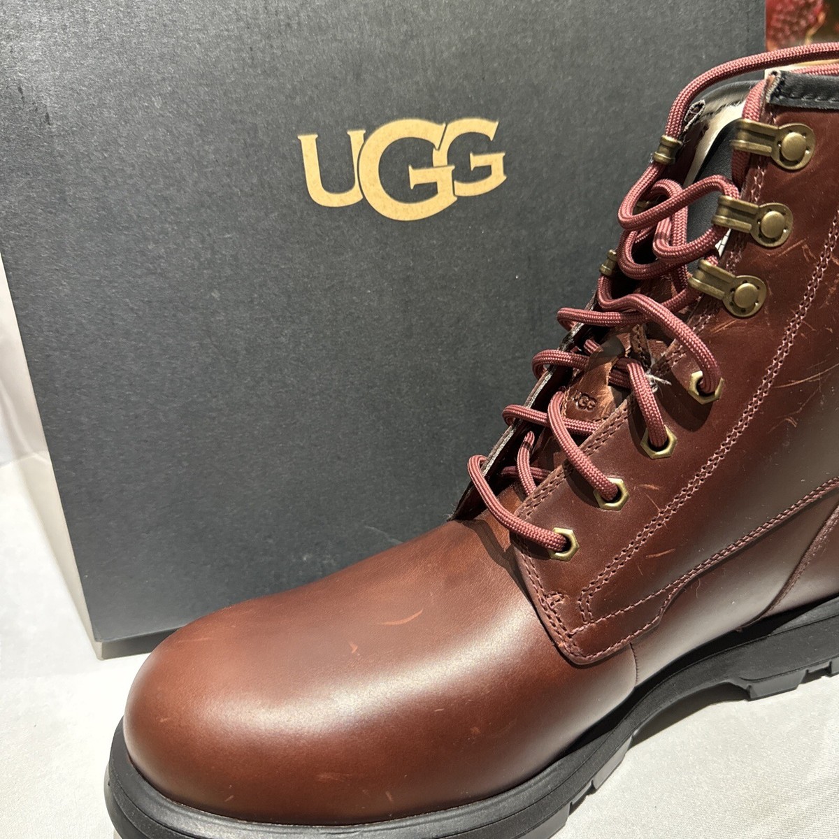 Mens Ugg Black Kirkson Waterproof Leather Boots Size: 11 - NEW UGG Men main image 3