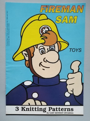 FIREMAN SAM & Friends TOYS (3) - 8ply  - ALAN DART Knitting Pattern - NEW - 第 1/7 張圖片