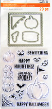 Halloween Pumpkins Sayings Clear Stamp and Die Set by Recollections 638305 NEW