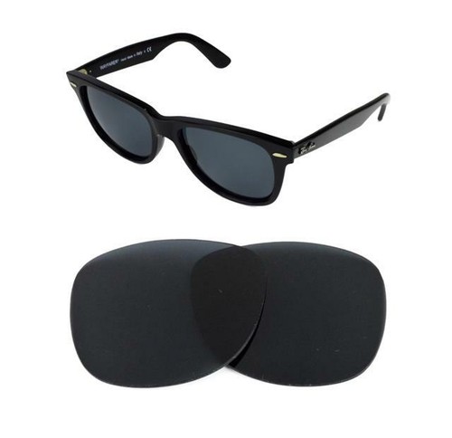 Nuovo Polarizzati Ricambio Lente Nera Fit ray ban Wayfarer 2132 55mm Sole |  eBay