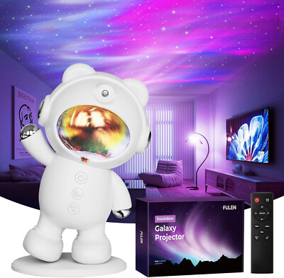 Galaxie Projektor Schlafzimmer Dekor Stern Nachtlicht sensorisches Licht für Jugendliche weiß