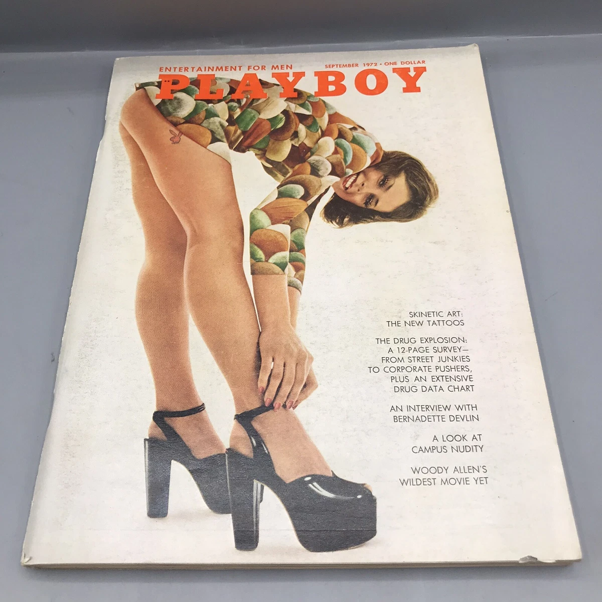 Vintage Playboy Magazine September 1972 Higher Grade - GC - Woody Allen,  Devlin | eBay