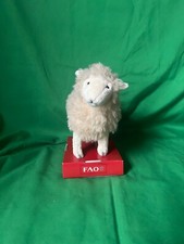 Vintage FAO Schwarz Mini Lamb Sheep Plush 6" Stuffed Animal 2010