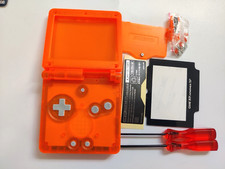 Clear Orange GBA SP Housing Shell for Game Boy Advance SP Regular Screen