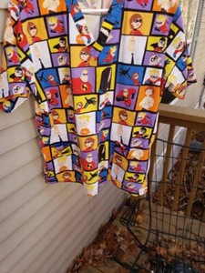 The Incredibles Medium Scrub top Disney