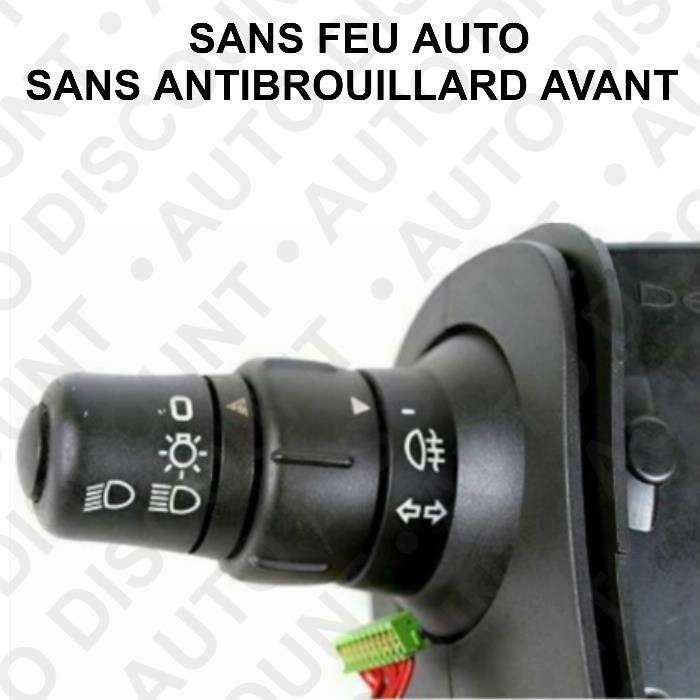 Commodo de phare et clignotant pour Renault Clio 3 et Kangoo noir