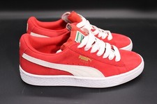 Puma Classic Red Suede White Trimming Kid's Size 5C Shoe Sneakers