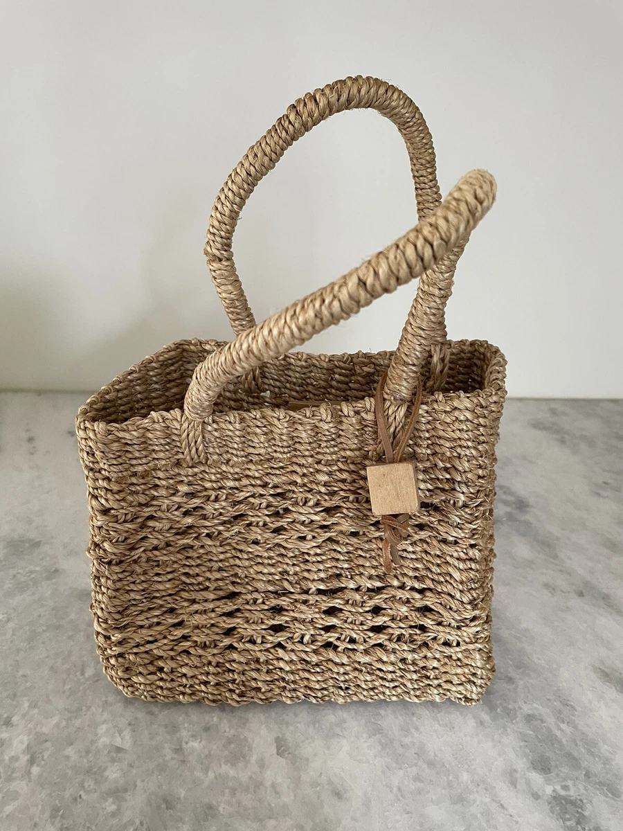Vintage Esprit Woven Straw Bag