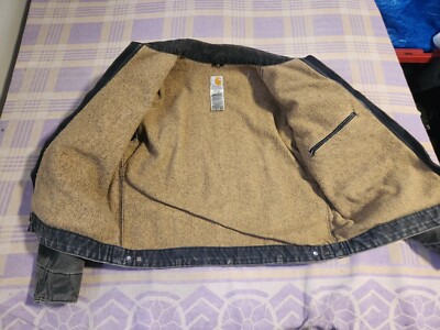 VTG Carhartt Jacket Womens Large Detroit W J097 PTL Petrol Grey