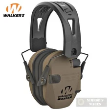 Walker's RAZOR SLIM EARMUFFS w/ Tacti-Grip Silicone HEADBAND 23dB GWP-RSEMRH-FDE