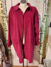 Womens Willow Lane Red Corduroy Coat, Blazer, Jacket