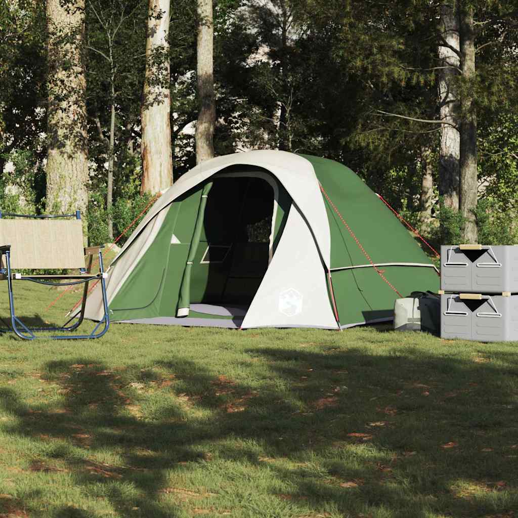 Campeggio Tenda Cabina 4-Person Verde Impermeabili