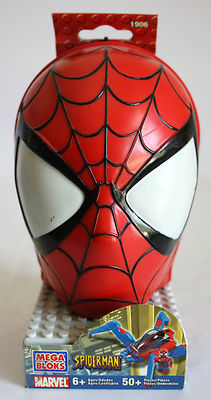 VERY RARE 2004 SPIDERMAN HEAD MEGA BLOKS 1906 MARVEL 50 PCS BRAND