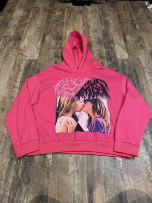 Droland Miller JEZEBEL V6 Boxy Hoodie Sweatshirt Pink XL