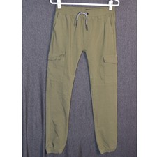 Public Supply Co NY Boy's Size 18 (XL) Olive Green Cargo Jogger Pants Utility