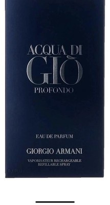 Acqua Di Gio Profondo by Giorgio Armani, 3.3 oz EDP Spray for Men NIB Free Ship