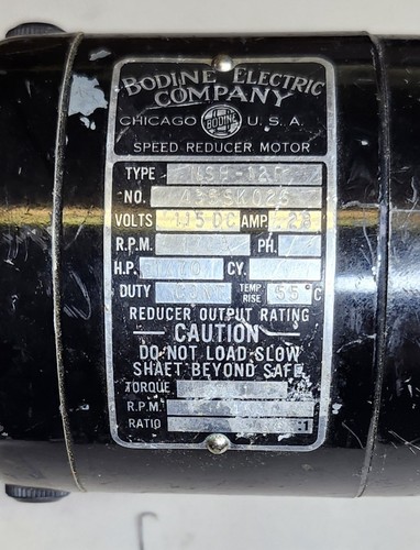 Working NSH-12R Bodine Electric Company Speed Reducer Motor - Picture 5 of 6