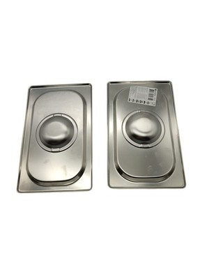 2X HENDI Gastronorm-Deckel 1/4 Edelstahl Kitchen Line