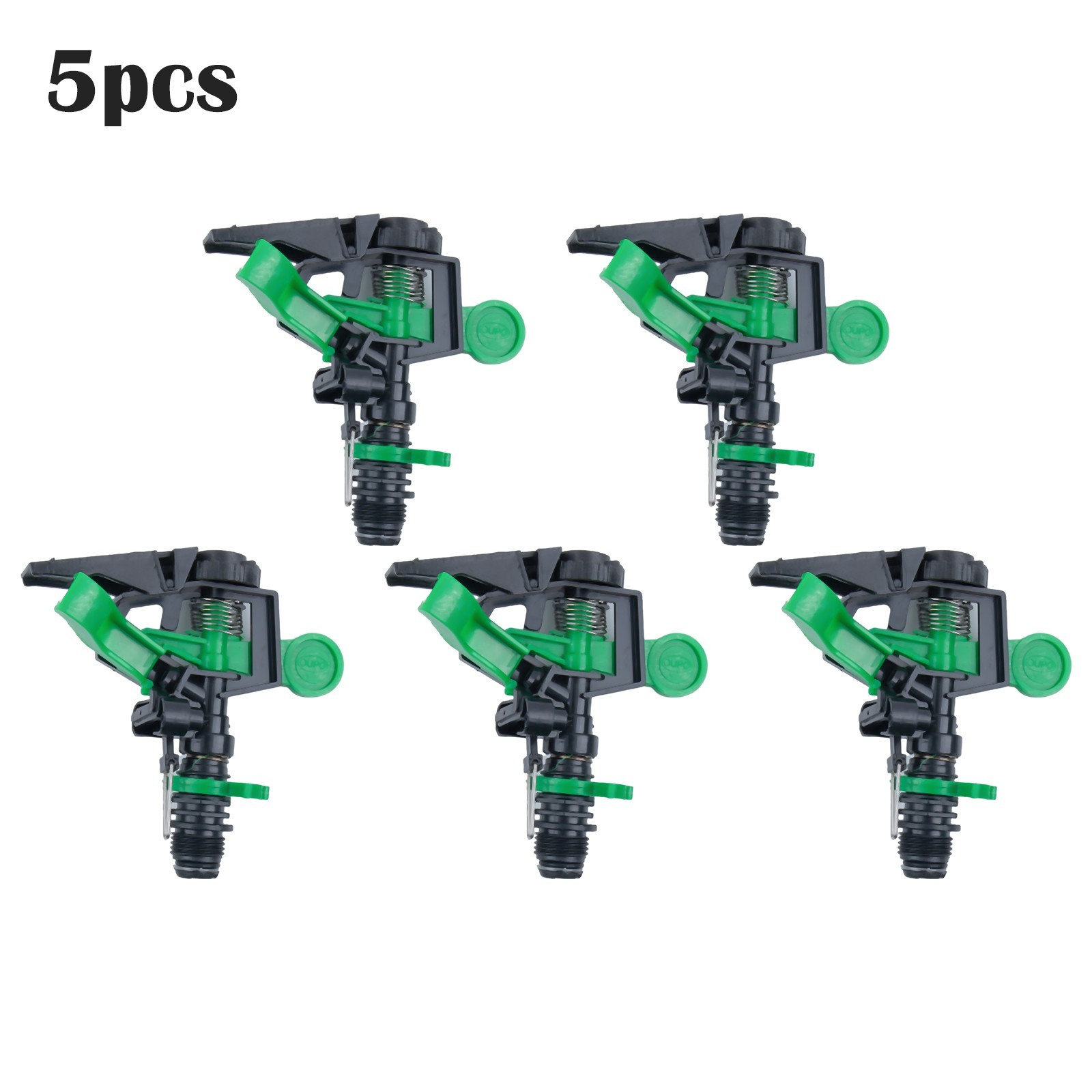 5Pcs ABS Sprinkler Head Adjustable 0-Degree 34Ft-60Ft Spray Distance New