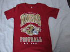 Excellent NFL San Francisco Niners Football T-shirt Top Size Med 10-12 Red — photo 1