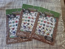 Minecraft Official Game 3 Sticker Book Sets Includes 4 Sheets 300 Stickers 