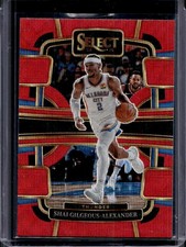 2023-24 Panini Select Shai Gilgeous-Alexander Red Wave Prizm Concourse #57