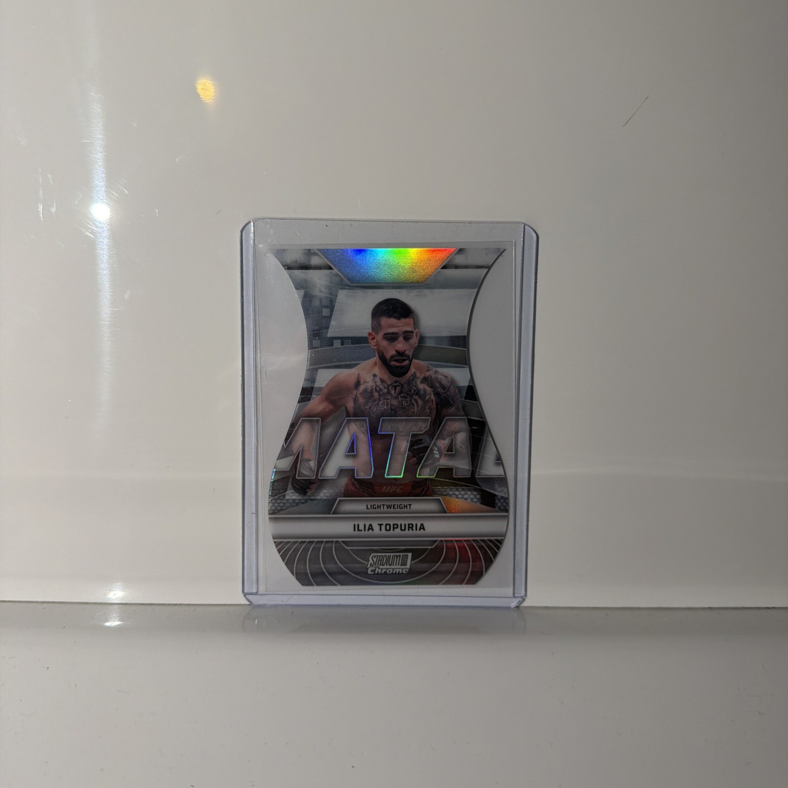 2026 Topps Stadium Club UFC Ilia Topuria Triumvirates Nicknames Chrome TVN-11