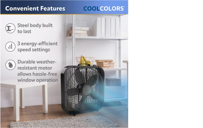 Lasko B20301 Cool Colors 20