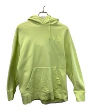 Y-3 Classic Chest Logo Hoodie Yellow Men  s S Yohji Yamamoto Adidas HB3446 Used