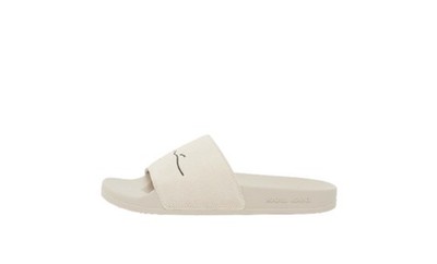 KARL KANI POOL SLIDE PRM BEIGE/BLACK KKSLDSM000009 1031647 UNISEXSANDALEN