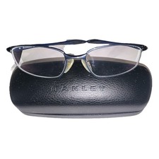 Oakley Blender 6B Polished Midnight Metal Half Rim Eyeglasses OX3162-0555 Blue