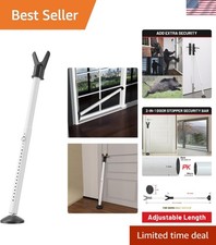 Door Security Bar 1 Pack, Heavy Duty Door Stoppers, 20-51 inch Adjustable  S...