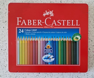 Faber-Castell Griffstifte 24 Farben wasserlöslich mit dreieckigen Griffen 