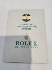 ROLEX WARRANTY/GARANZIA DATEJUST 1601