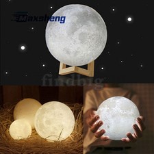 NEW 3 COLOR 3D USB LED Magical Moon Light Moo...