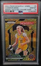 Cameron Brink PSA 10 2024 Panini Prizm Monopoly - Prizm Skills WNBA6 Millionaire