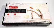 Delta Foundations Single-Handle Standard Kitchen Faucet w/Side Sprayer Stainless