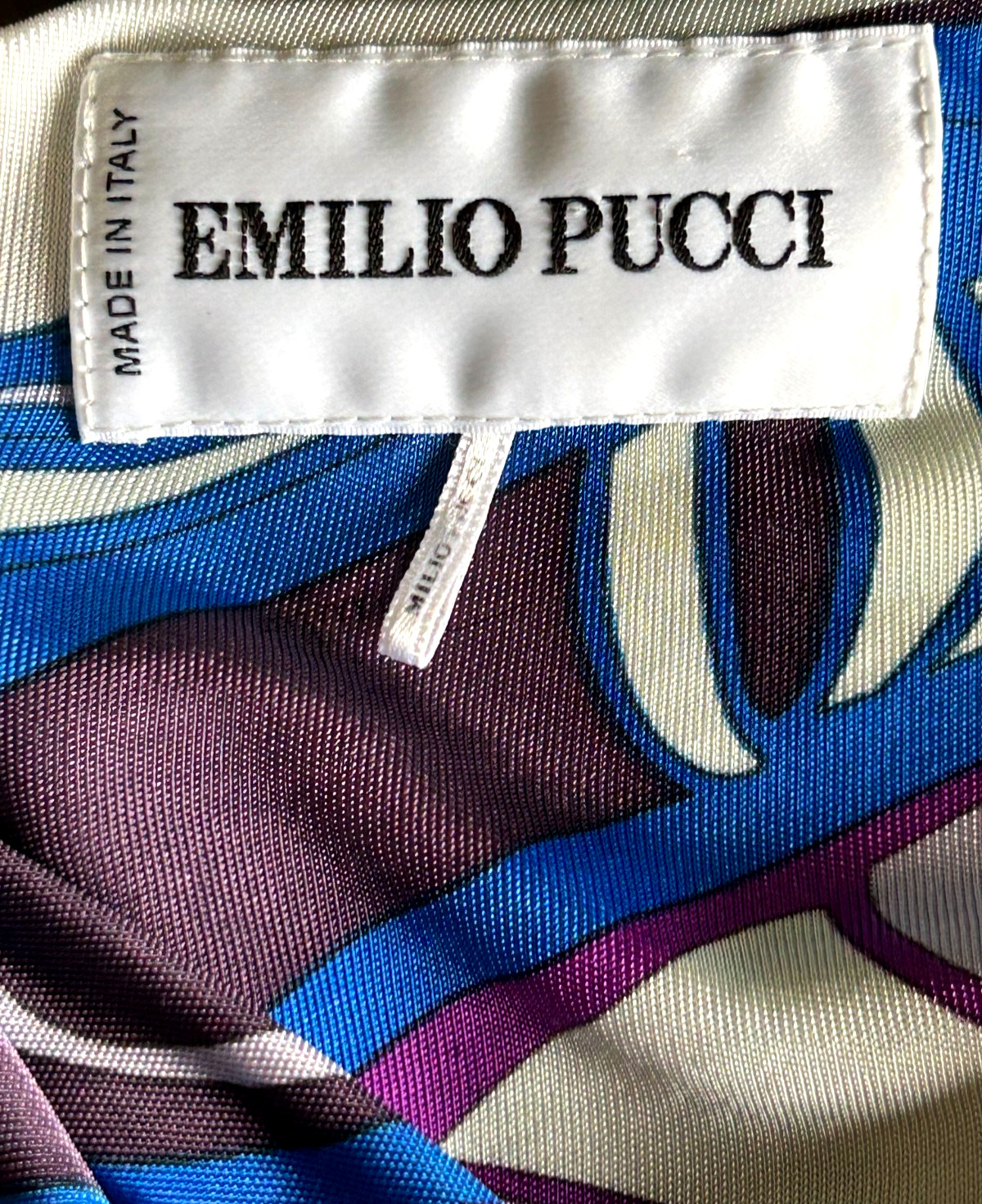 Emilio Pucci Gold Brooch Dress