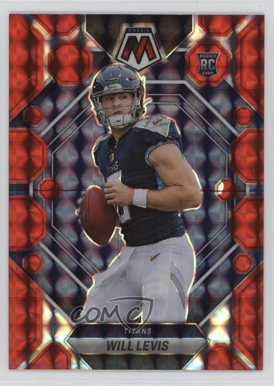 2023 Panini Mosaic Rookies Red Mosaic Prizm Will Levis #377 o8g