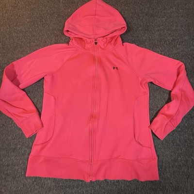 Under Armour Women's Large Full Zip Hoodie Breast Cancer Awareness Ribbon