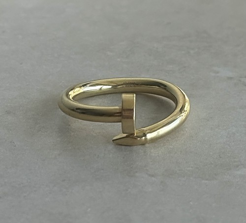14ct yellow gold nail ring