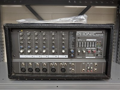 PHONIC POWERPOD 620 PLUS 2X100W POWERED MIXER TESTED WORKING