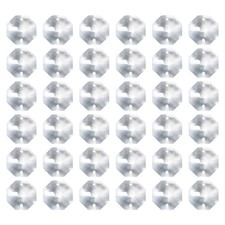 K9 Crystal Octagon Beads 2 Holes Pendants, 40 Pack 24mm, Clear