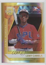 2021 Panini Elite Extra Edition Prime Numbers Gold 5/24 Leny Carela #184 o1w