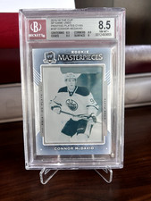 2015-16 THE CUP CONNOR MCDAVID ROOKIE MASTERPIECES 1/1 BGS 8.5 NM-MT ONE OF ONE
