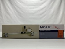 Moen Banbury Glass Shelf Brushed Nickel Wall Mount Bathroom Storage 22.75