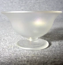 Steuben Verre De Soie Open Salt Cellar Dip Frederick Carder Era Glass