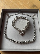 Erbsenkette mit Erbsenarmband 925 Silber