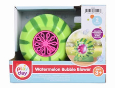 Play Day, Watermelon Bubble Blower, 4oz Scented Bubble Solution  NEW